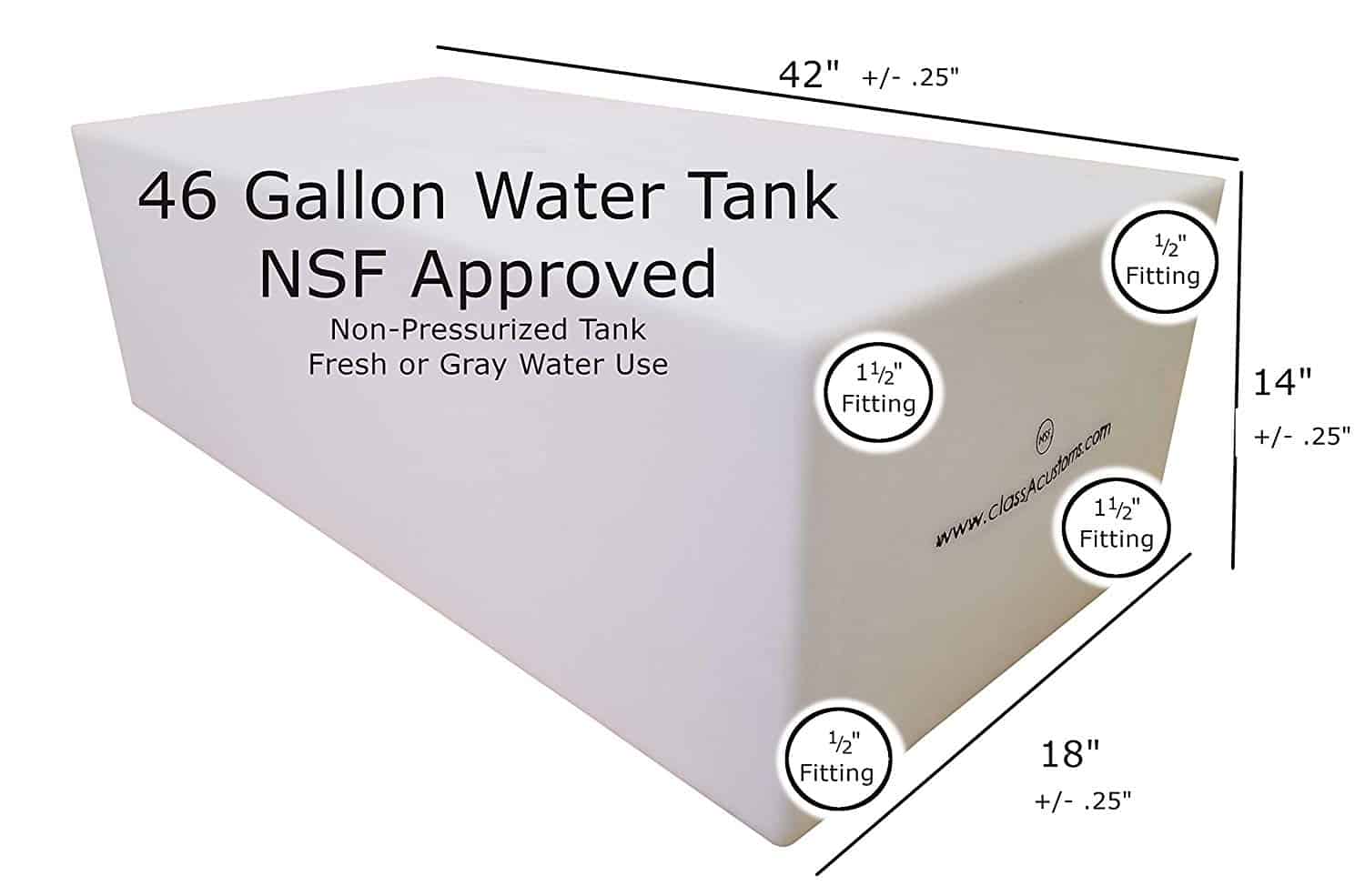 46 gallon water tank