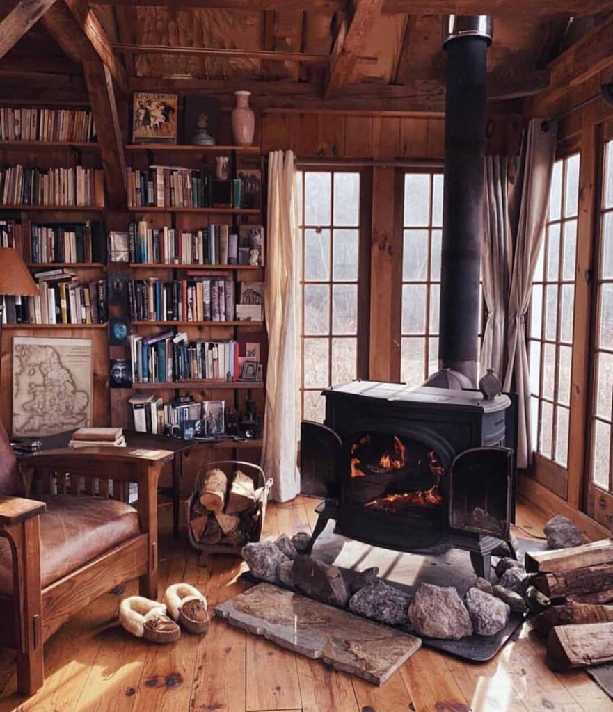 tiny house cozy winter retreat