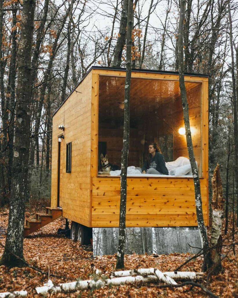 wood frame tiny house