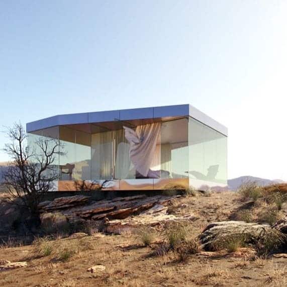 glass tiny house