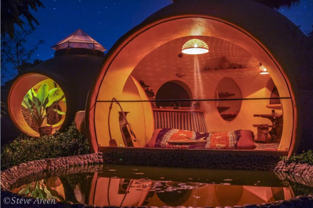 Aircrete dome tiny house