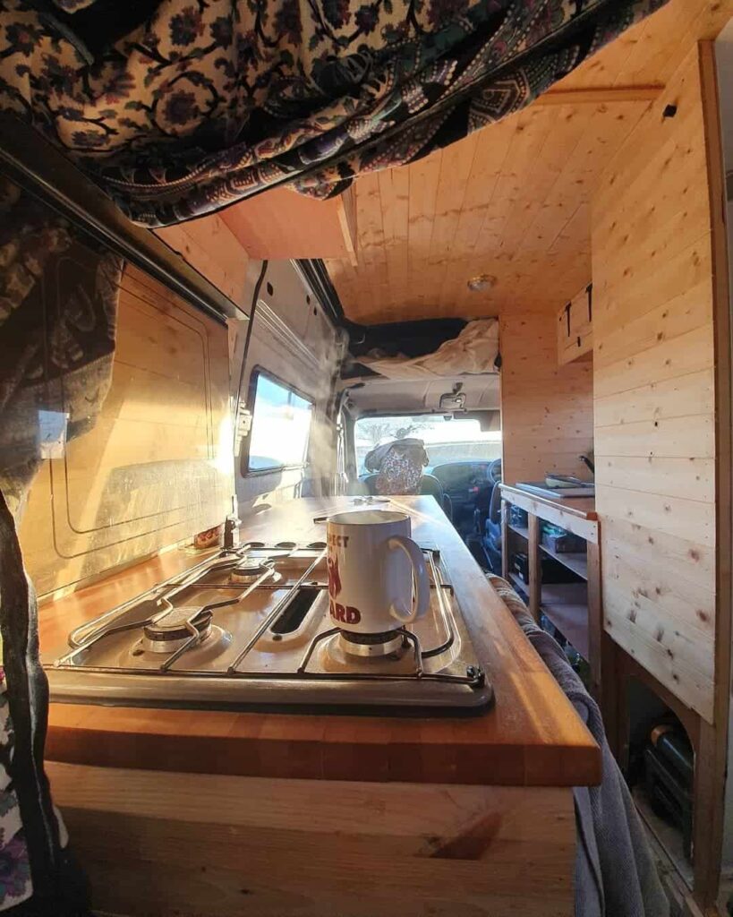 van life full kitchen