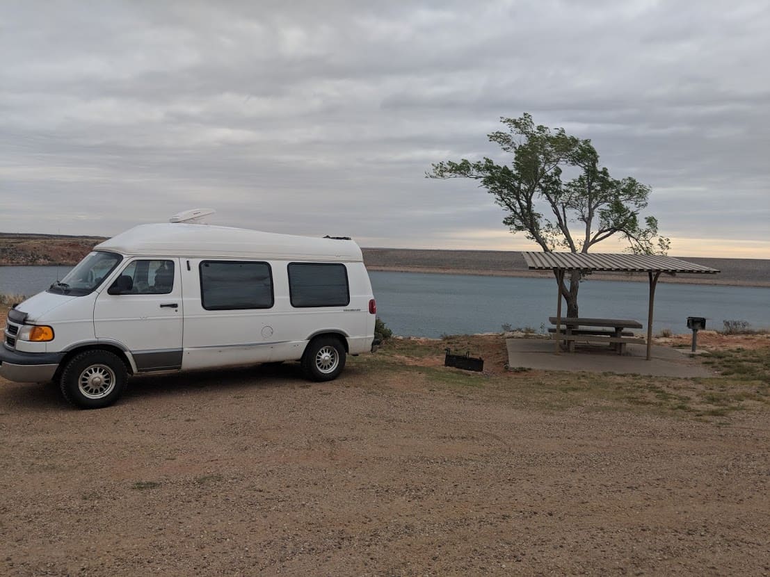 camper van fan and solar hookups