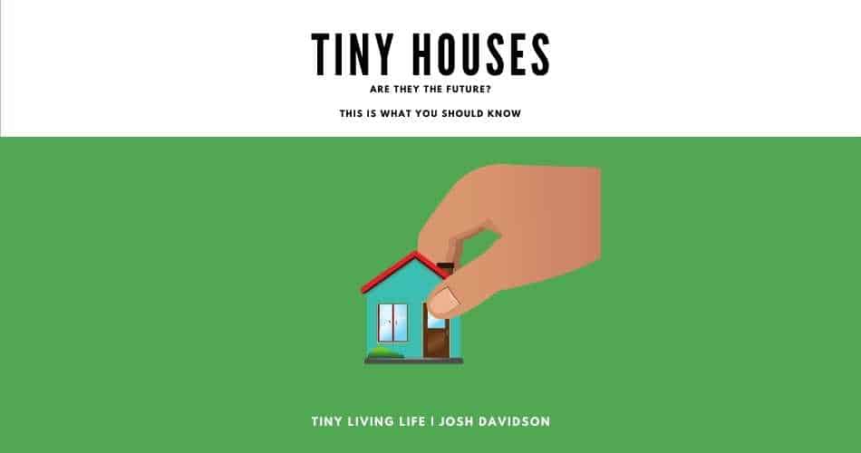 This image has the title of the page in it called the future of tiny houses?