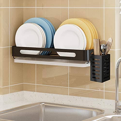 Supfirm 2-Tier Wall Mounted Stainless Steel Dish Drying Rack