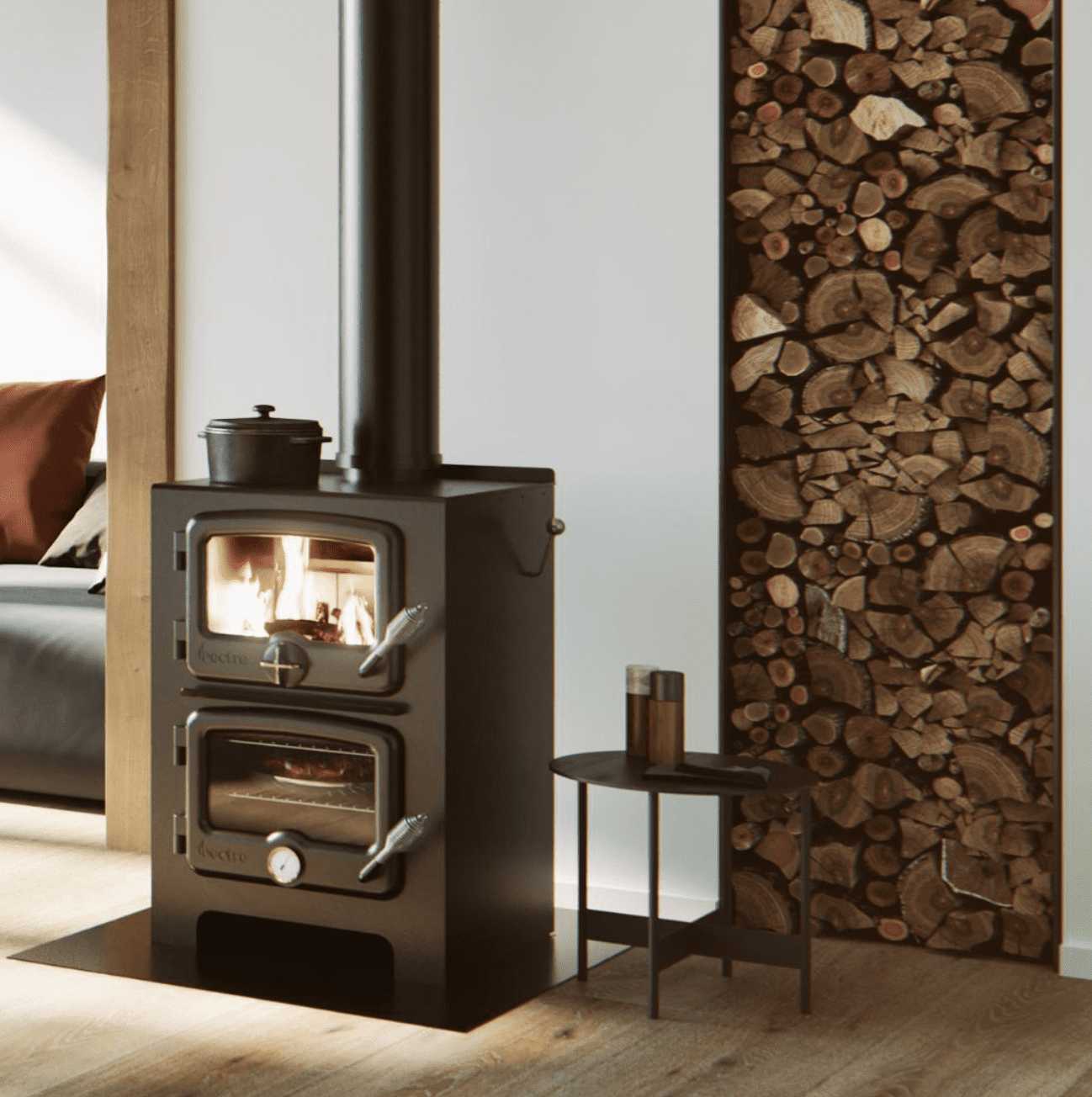 nectre 350 wood stove with oven